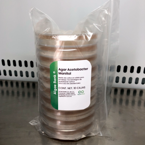 Acetobacter mannitol cajas petri
